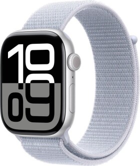 Apple Watch 10 GPS + Cellular 46mm Silver Alu Sport Loop Modrý (MWY23QF/A)