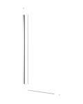 Sprchová zástena SAT Walk-in 110x100 cm na zníženú priečku chróm SATBWIS110KSPR SATBWIS110KSPR