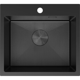 MEXEN - Solix oceľový drez 1-bowl 500 x 450 mm, čierna HC 6402501000-70HC