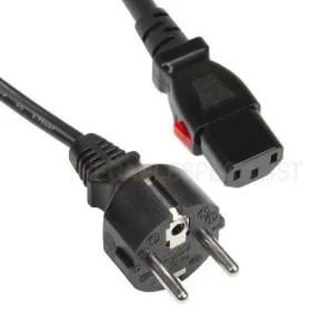 Mercodan napájací kábel Schuko - C13 čierna / Napájací kábel / 1,8 m (509780003)