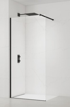 Sprchová zástena Walk-in 130 cm SAT čierna SATBWI130PRC SATBWI130PRC