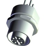 TE Connectivity zabudovateľný zástrčkový konektor pre senzory - aktory, T4131512041-000, piny: 4, 1 ks; T4131512041-000