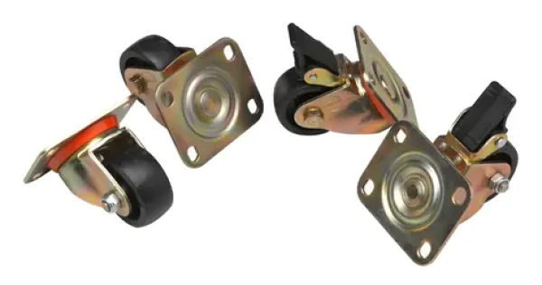Equip Kolieska pre rack Basic/DF čierna / Kolieska / otočná / výška 75 mm / sada 4 ks (EZW-2)