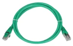 Extralink zelená / Patch kábel / Cat.6 / FTP / 1 m