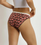 Dámske bavlnené nohavičky 3 ks DIM LES POCKETS COTTON SLIP 3x - DIM - tmavohnedé M