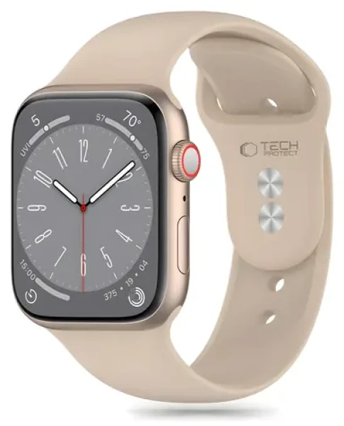 Tech-Protect Silicone Strap pre Apple Watch 38/40/41 mm hnedá / Remienok / Silikónový / Pre Apple Watch 4/5/6/7/8/9/SE
