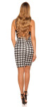 Sexy KouCla pencil skirt in houndstooth pattern blackwhite S