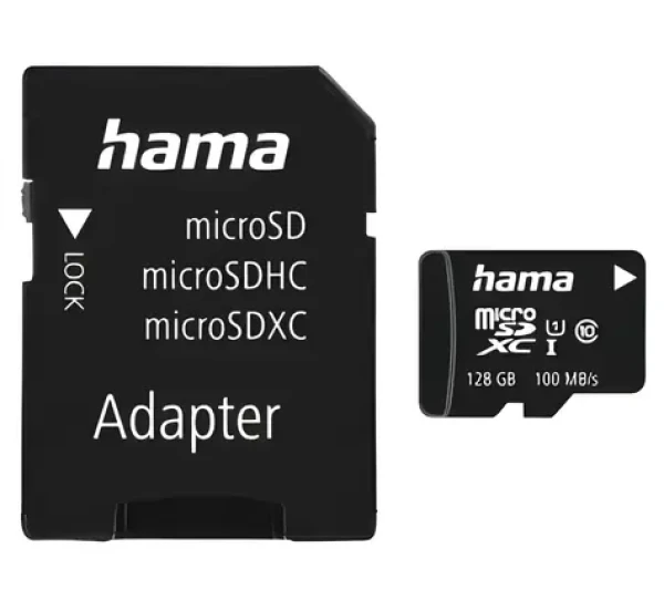 HAMA microSDXC 128 GB + adaptér / Pamäťová karta / Class 10 / UHS-I / 80 MB/s