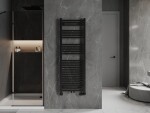 MEXEN - Plutón vykurovací rebrík/radiátor 1450 x 500 mm, 712 W, čierna W106-1450-500-00-70