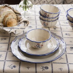 Strömshaga Tanier Esther Wildflower Blue Ø 21,5 cm