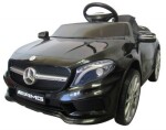 Mamido Elektrické autíčko Mercedes GLA45 s mäkkými kolesami EVA a pohodlnou sedačkou, licencované, v čiernej farbe