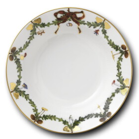 Royal Copenhagen Porcelánový hlboký tanier Star Fluted Christmas 17 cm