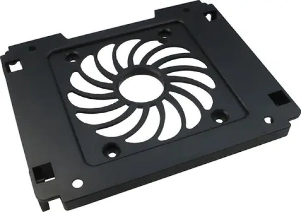 Inter-tech 5,25” inštalačný rámček pre 1x 3,5”/2,5” HDD/SSD / Rámček / 12cm ventilátor / čierna (88885214)