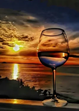 Diamantové maľovanie - Poháre na pobreží