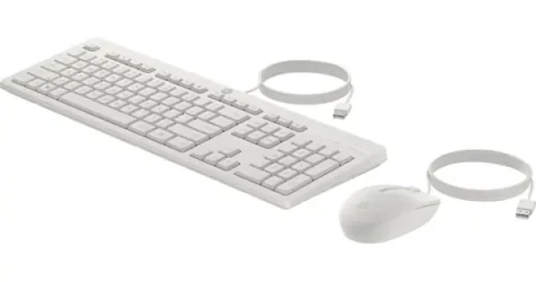 HP 225 biela / Drôtový set klávesnice a myši / USB-A / 1200 dpi