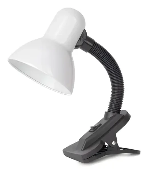 Avide Basic Clipbar biela / Klipová stolná lampa / E27 / max. 60W / IP20 (ABDL-CLIP-W-60W)