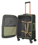 Stredný textilný kufor Travelite Color Craze M Olive