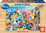 Educa Drevené puzzle Báječný svet Disney