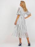 Dámske šaty LK SK 508963 1.38 Biela s čiernou - Lakerta L/XL bílá-černá