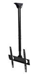 InLine stropný TV držiak čierna / Stropný TV držiak / teleskopický / 32-55" / VESA 400x400 / nosnosť 50 kg (23149A)