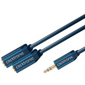 ClickTronic HQ OFC Y redukcia Jack 3,5mm - 2x Jack 3,5mm stereo, M/F, 10cm (4040849704918)