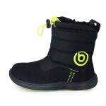 Detské zimné barefoot topánky s membránou Bugga RUBA Black B00197-10 - 25