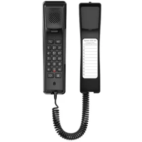 Fanvil H2U V2 čierna / Hotelový IP telefón / 2 linky / PoE / Nástenná montáž (H2U-B)