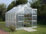 Záhradný skleník z polykarbonátu Vitavia Uranus 8300 PC 4 mm (strieborný)