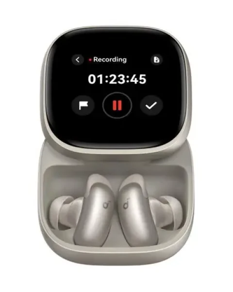 Anker soundcore Liberty 5 Pro Max zlatá / Bezdrôtové slúchadlá / ANC / mikrofón / BT 6.1 / AMOLED puzdro (D1204GB1)