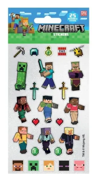 Trblietavé samolepky Minecraft