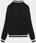 Čierna dámska bunda typu bomber (16M9070-392) odstíny černé XXL (44)