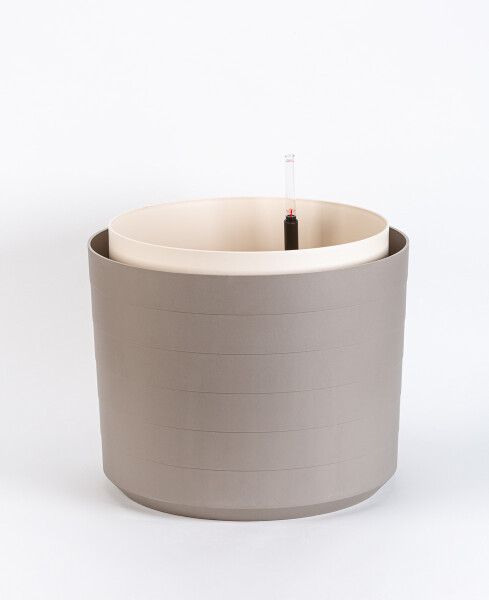 Plastia Samozavlažovacia veľkoobjemová nádoba Berberis 55 taupe/slonová kosť 55 cm