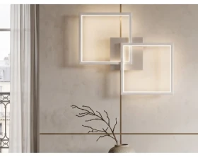 Stropné/nástenné osvetlenie LED Trail 60 cm, titanový kov%
