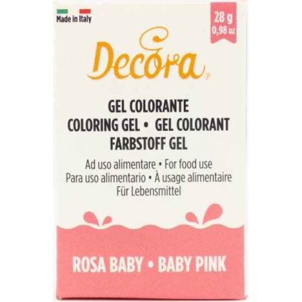 Gélová farba svetloružová 28 g baby pink - Decora - Decora