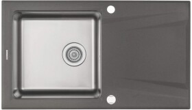 DEANTE DEANTE - Prime antracit metalic - Granitovo - oceľový drez, 1 - bowl s odkvapkávačom ZSR_T113