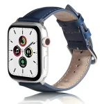 Beline Leather modrá / Kožený opasok pre Apple Watch / 42/44/45/49mm