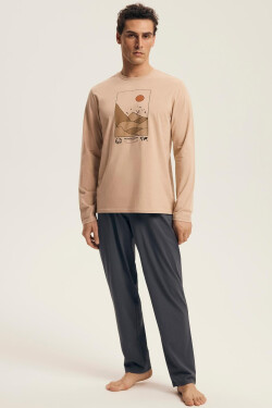 Henderson Core 43474 Luro pyžamo dĺžka/r M-3XL PŠENICE XL