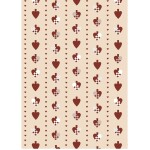 IB LAURSEN Vianočný baliaci papier Braided Hearts 5 m