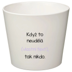 Biely keramický kvetináč – ak to nezvládne on… tak už nikto – veľký