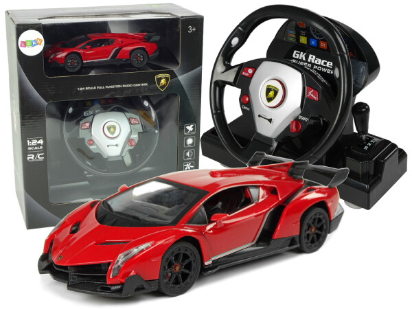 Mamido Auto na diaľkové ovládanie Lamborghini Veneno R/C 1:24 červené
