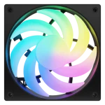 Fury SAI S12 čierna / Ventilátor / 120 mm / ARGB / PWM (NGF-2410)