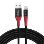 MicroConnect Safe Charge USB-A čierna / Nabíjací kábel / 1,5 m (MC-ALIGHTNING-SC)
