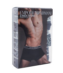 Pánske boxerky 3Pack 112130 4R717 tm. modrá so zelenou Emporio Armani