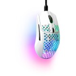 SteelSeries Aerox 3 Snow biela / Herná myš / optická / 8500DPI / USB-A / 1.8m / 6 tlačidiel (62603)