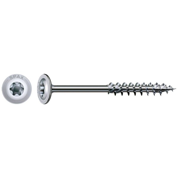 SPAX 251010803005 skrutka do dreva 8 mm 300 mm Torx, vnútorná korunka šesťhranná ocel glavanizované zinkom 50 ks; 251010803005