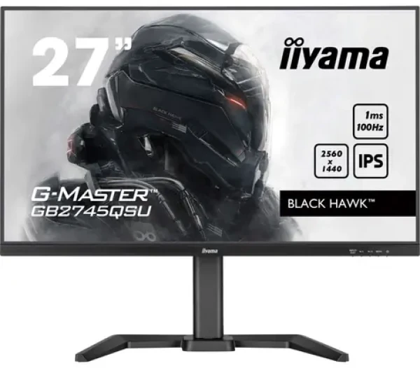 27" IIYAMA G-Master GB2745QSU-B2 Black Hawk / IPS / 2560x1440 / 16:9 / 1ms / 1300:1 / 300cd / repro / HDMI / DP (GB2745QSU-B2)