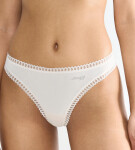 SLOGGI GO CRUSH - String 3 ks: organická bavlna a roztomilé potlače Sloggi SILK WHITE L