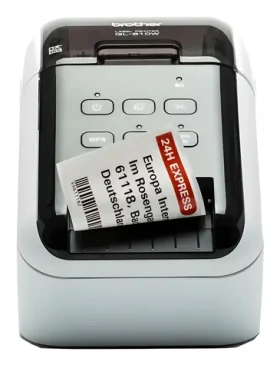 Brother Tlačiareň štítkov čierna/červená / Tlačiareň samolepiacich štítkov / DK role / WiFi / USB (QL810WCUA1)