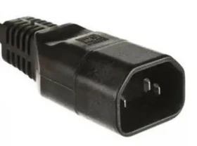 MicroConnect IEC sieťová zástrčka C14 čierna (C14PLUG)