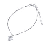 Silvego Jemný strieborný retiazka na ruku Srdce ZTJ1303175VSW